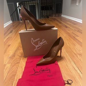 Christian Louboutin Kate 100 Brown/Nude Pump